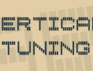 Vertical Tuning font