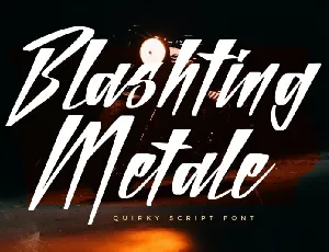 Blashting Metale font