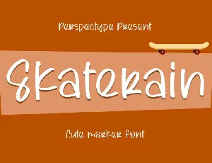 Skaterain font