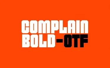 Complain font