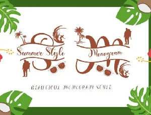 Summer Style Monogram font
