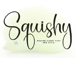 Squishy Script font