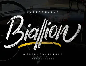 Biallion font