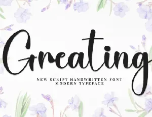 Greating Script font