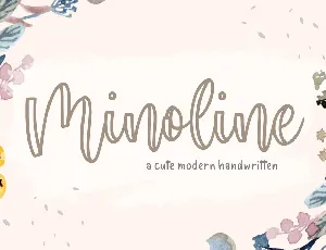 Minoline Cute font