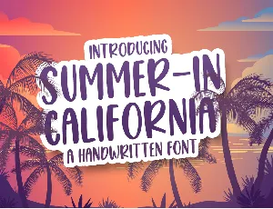 SummerInCalifornia font