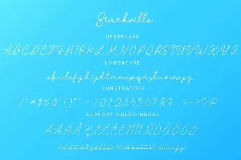 Starkville font