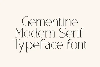 Gementine font