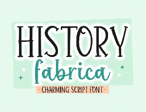 History Fabrica font