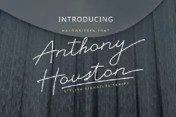 Anthony Houston font