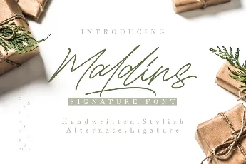 Maldins – Stylish Signature font