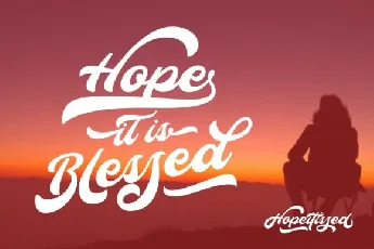 Hopeitissed Script font