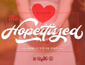 Hopeitissed Script font