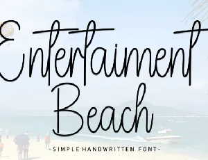 Entertaiment Beach font