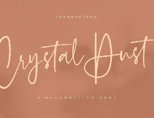 Crystal Dust Handwritten font