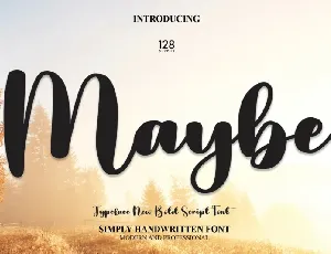 Maybe Script Typeface font