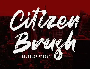 Citizen Brush font