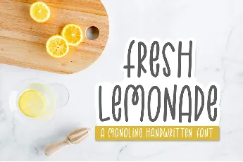 FreshLemonade font