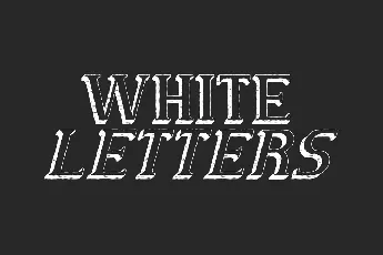 White Letters Demo font