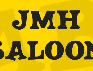 JMH SALOON font