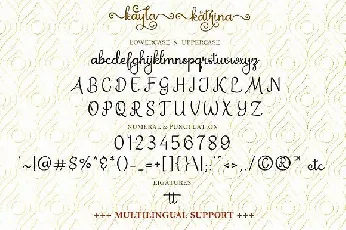 Kayla Katrina Calligraphy font