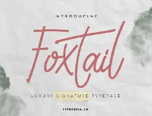 Foxtail Script font