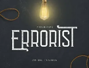 Errorist – Vintage Typeface font