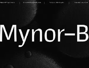 Mynor-B Family font