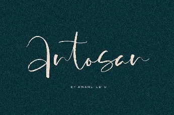 Antosan Script font