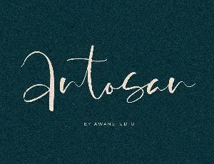 Antosan Script font