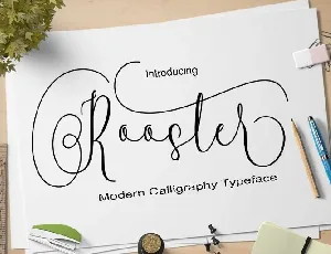 Rooster Script font