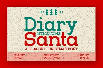 Diary Santa font