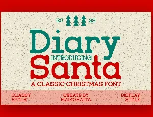 Diary Santa font