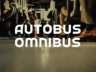 Autobus Omnibus font