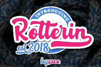 Rotterin Script Free font