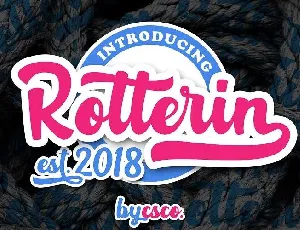 Rotterin Script Free font