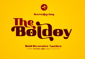 Boldoy font