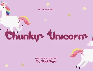 Chunky Unicorn Demo font