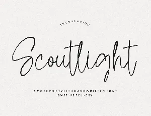 Scoutlight font