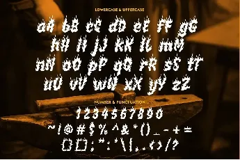 BURNING HAMMER font