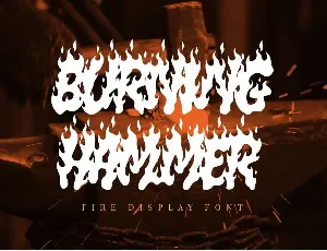 BURNING HAMMER font