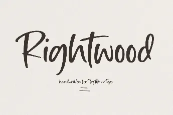 Rightwood font