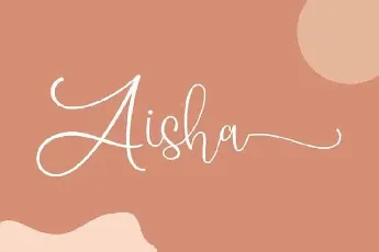 Aisha Calligraphy font