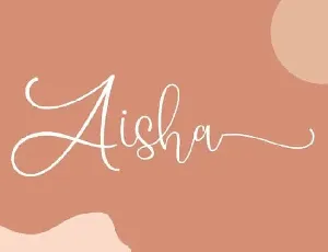 Aisha Calligraphy font