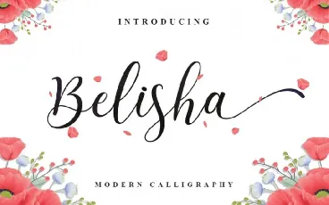 Belisha Calligraphy font