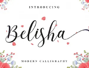 Belisha Calligraphy font