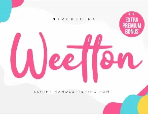 Wetton Script font