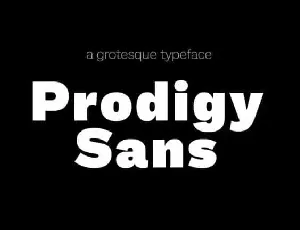 Prodigy Sans Family font