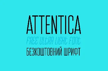 Attentica Ultra Light font