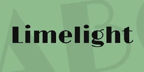 Limelight font